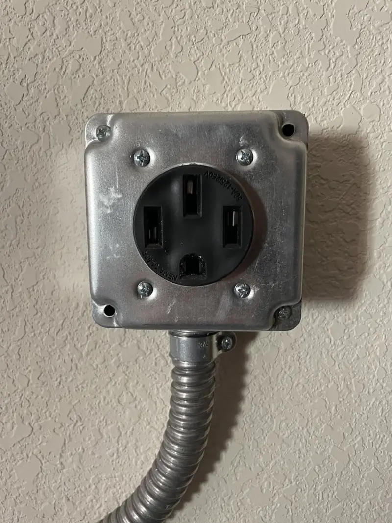 NEMA 14-50 outlet installed for Smart Home Electrical in New Scotland